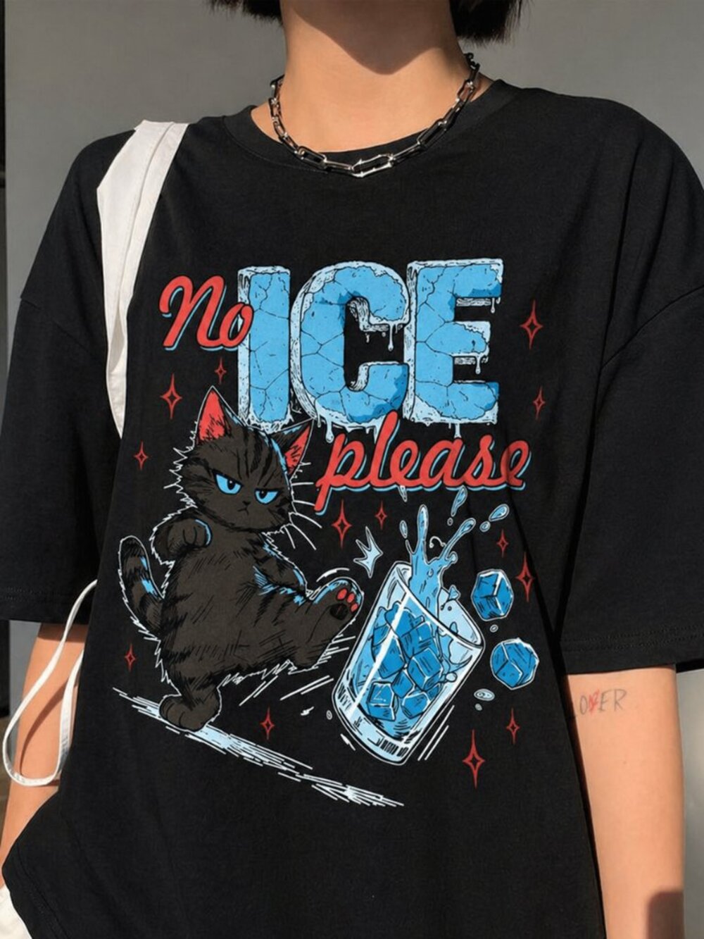 No ICE Please Cat T-shirt, Funny Activist Graphic Tee
